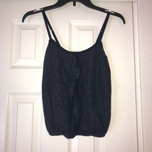 Navy blue Hollister lace cami